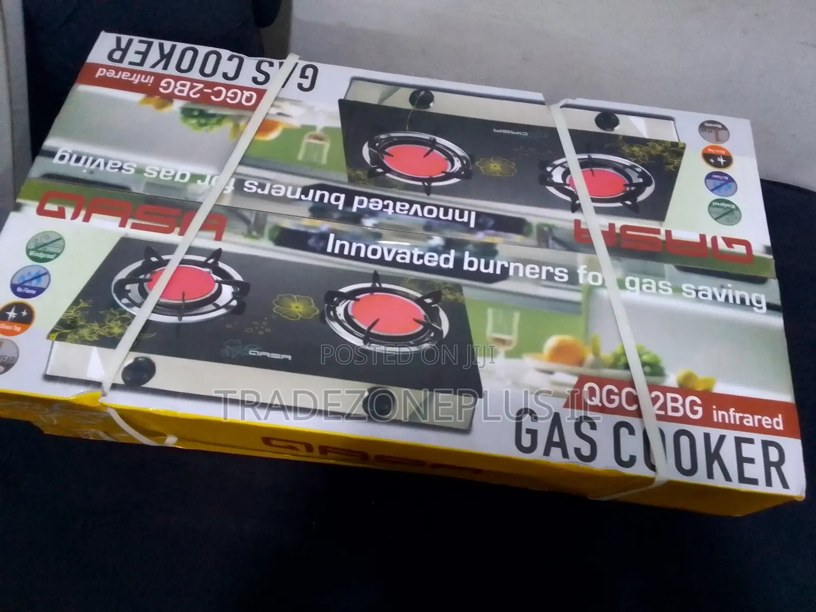 Buy Qasa 2 Burner Table Top Gas Cooker QGC-2BG