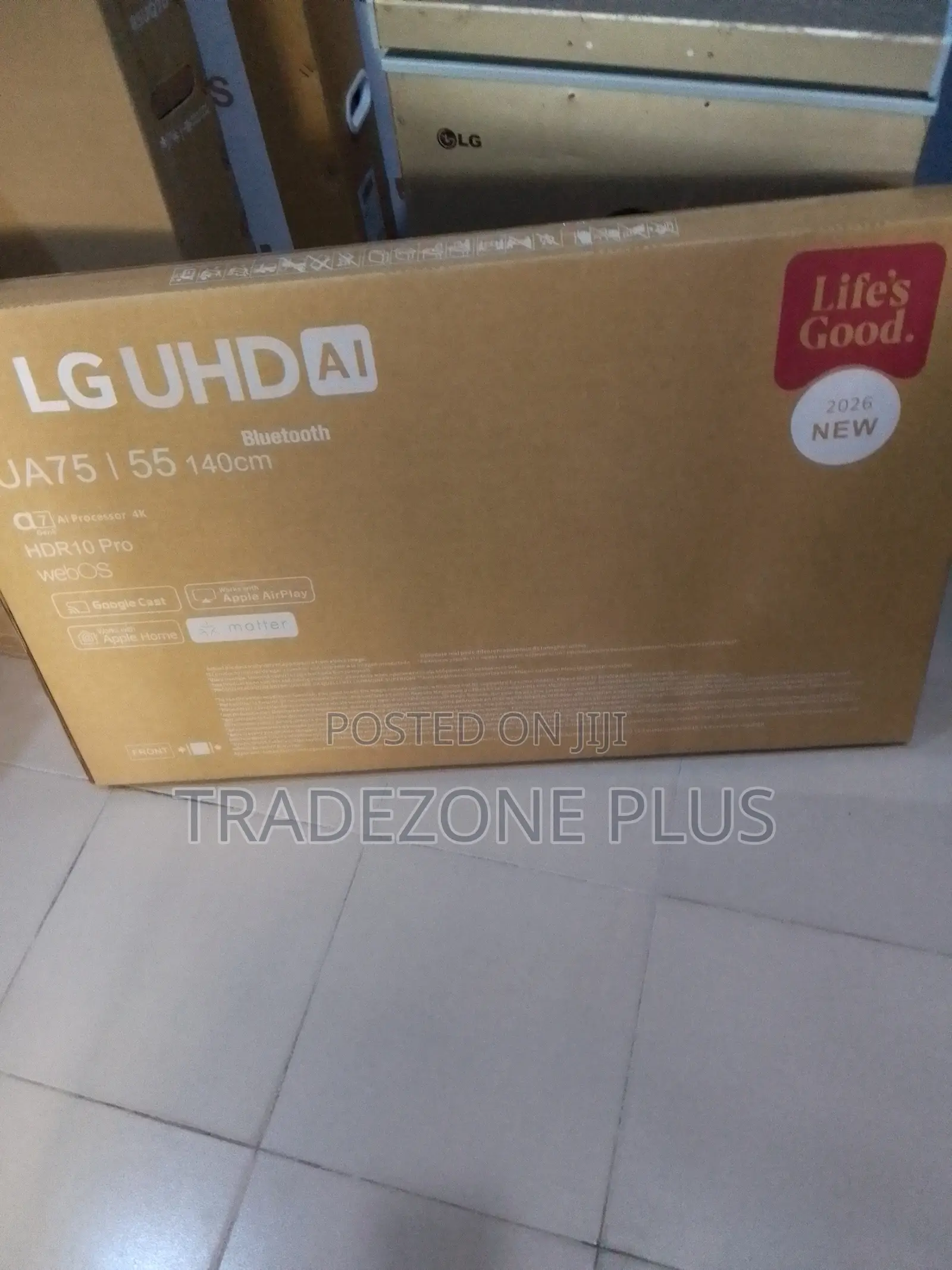 LG UA75 55 Inch TV With 4K Resolution and AirPlay