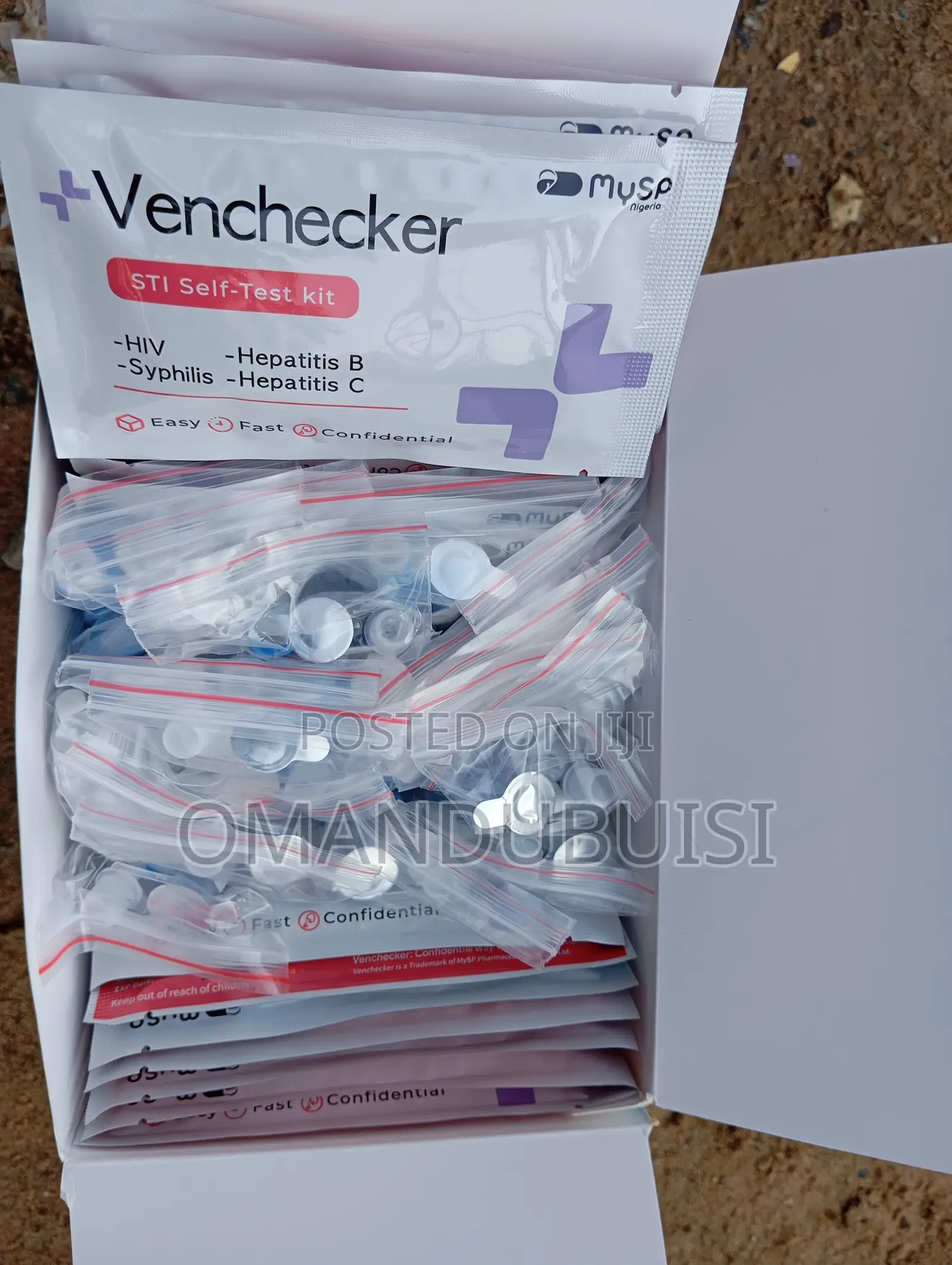 20 Pieces Venchecker 4in1 STI Test Kit for HIV, Syphilis,Hepatitis B&C