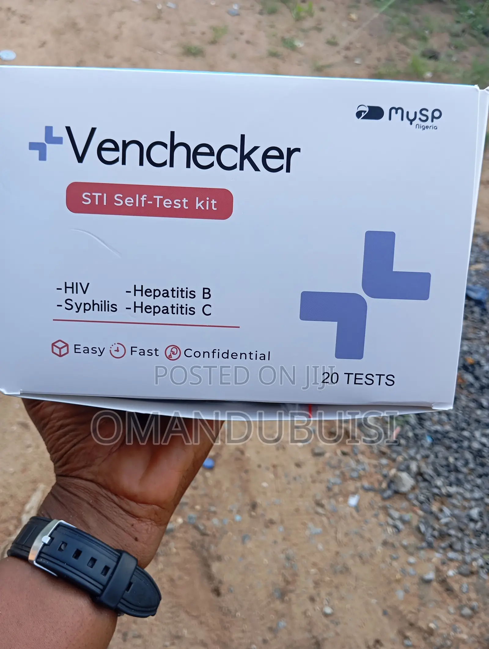 20 Pieces Venchecker 4in1 STI Test Kit for HIV, Syphilis,Hepatitis B&C