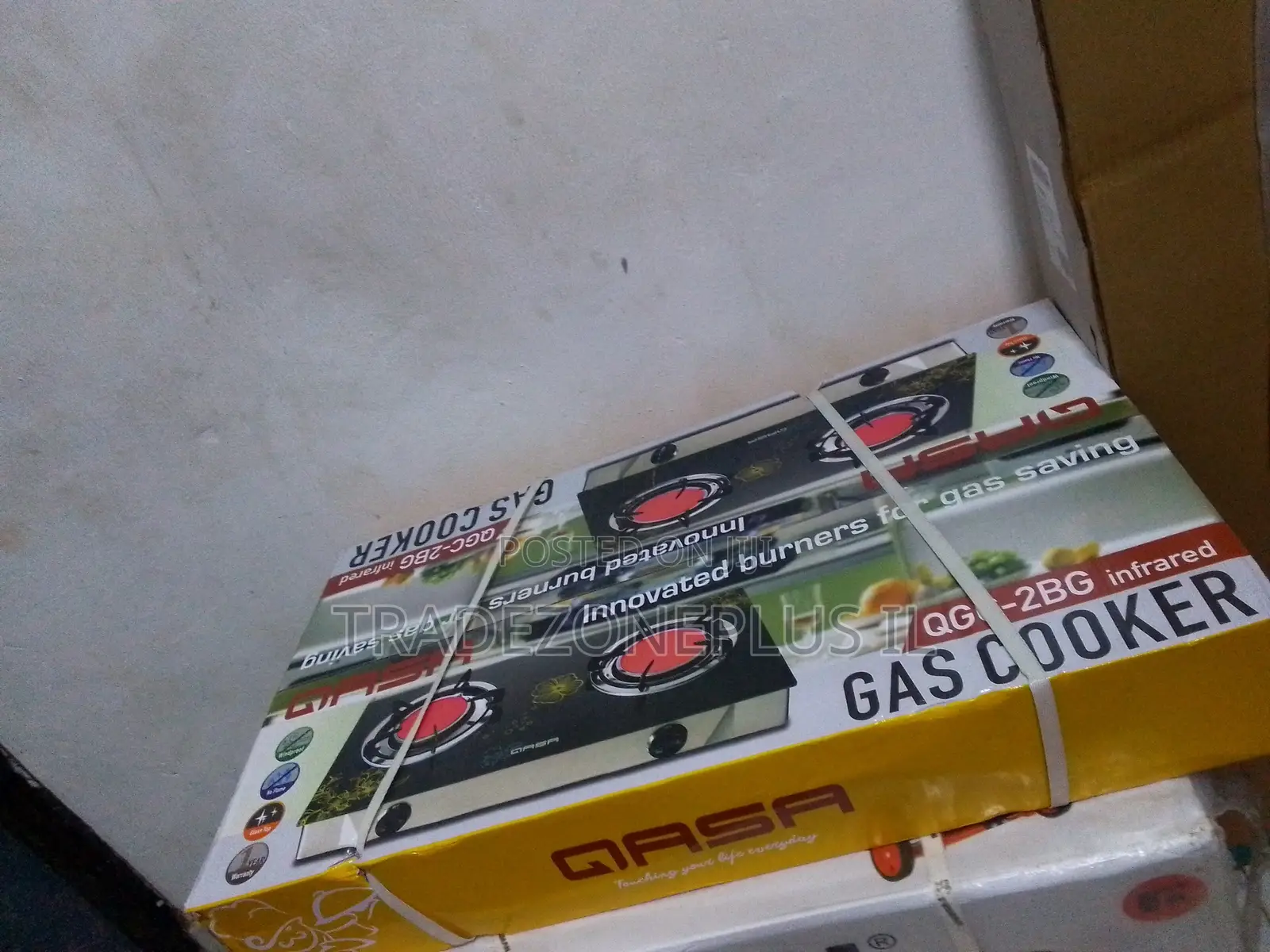 Qasa QGC-2BG Compact Gas Cooker for Everyday Cooking