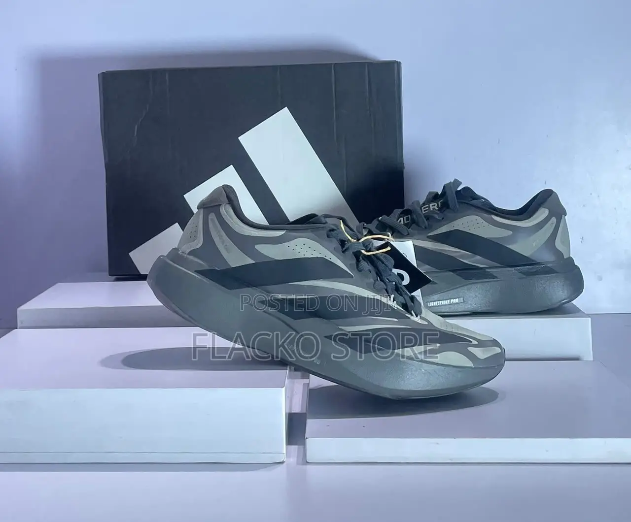 High Quality Adizero Evo Sl Exo Putty Biege Sneakers