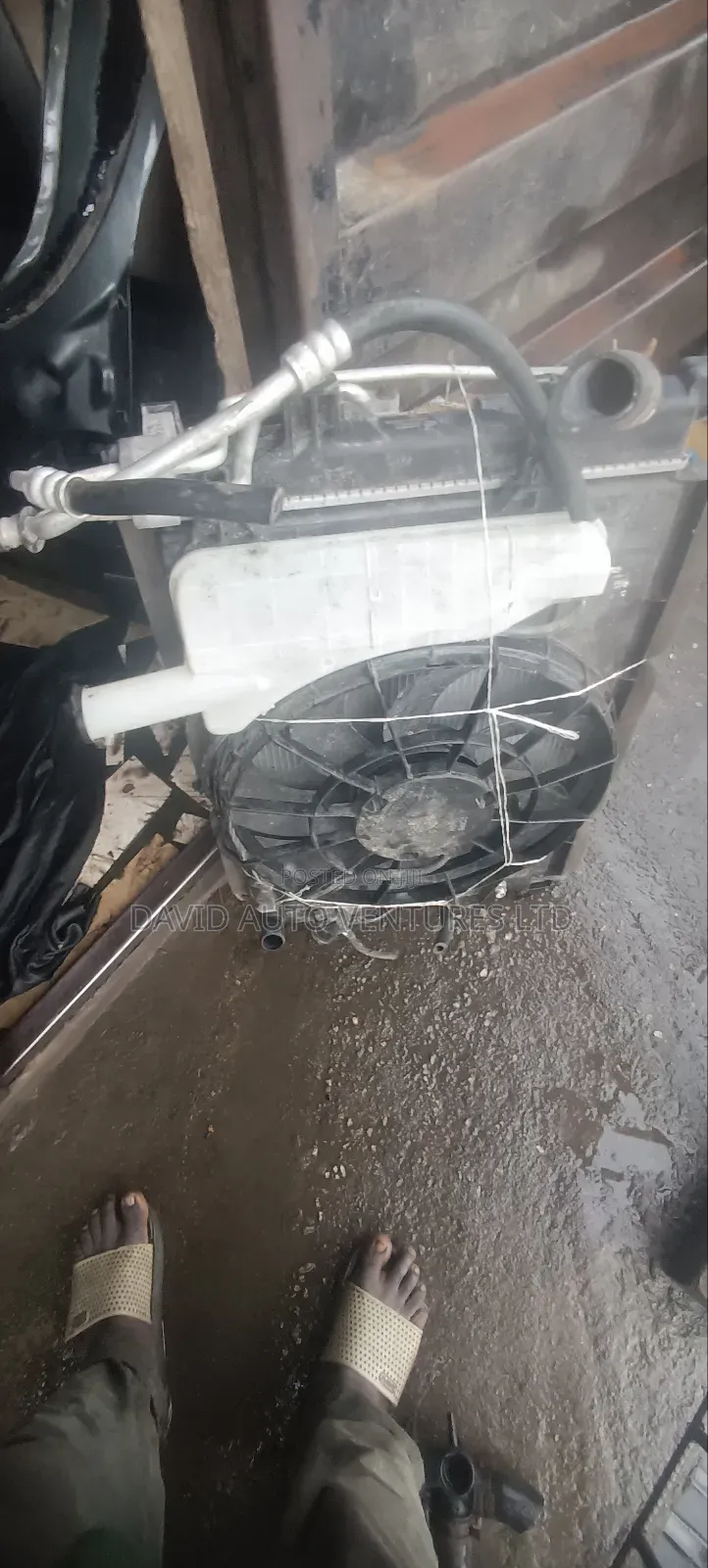 Hyundai Kona 2024 Complete Radiator Fan and AC Condenser