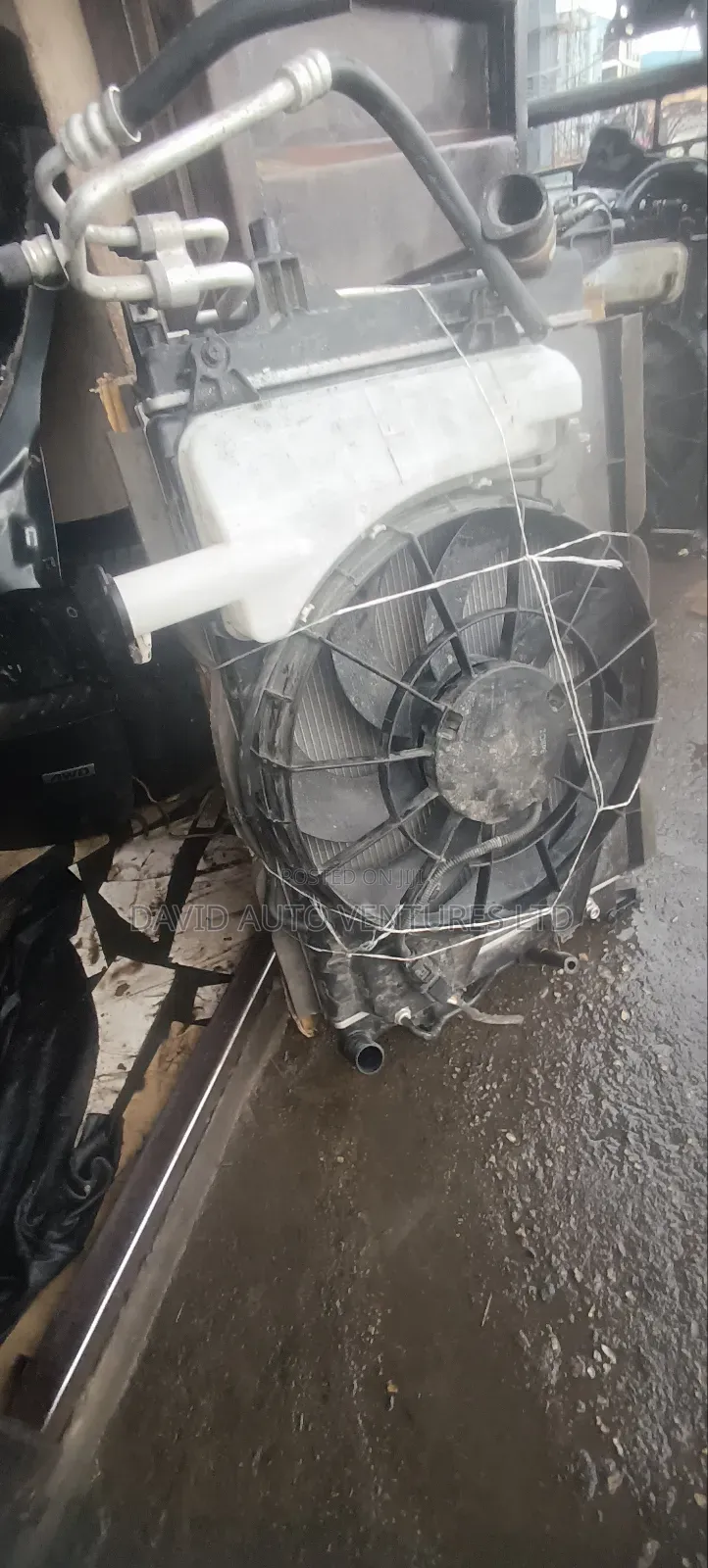 Hyundai Kona 2024 Complete Radiator Fan and AC Condenser