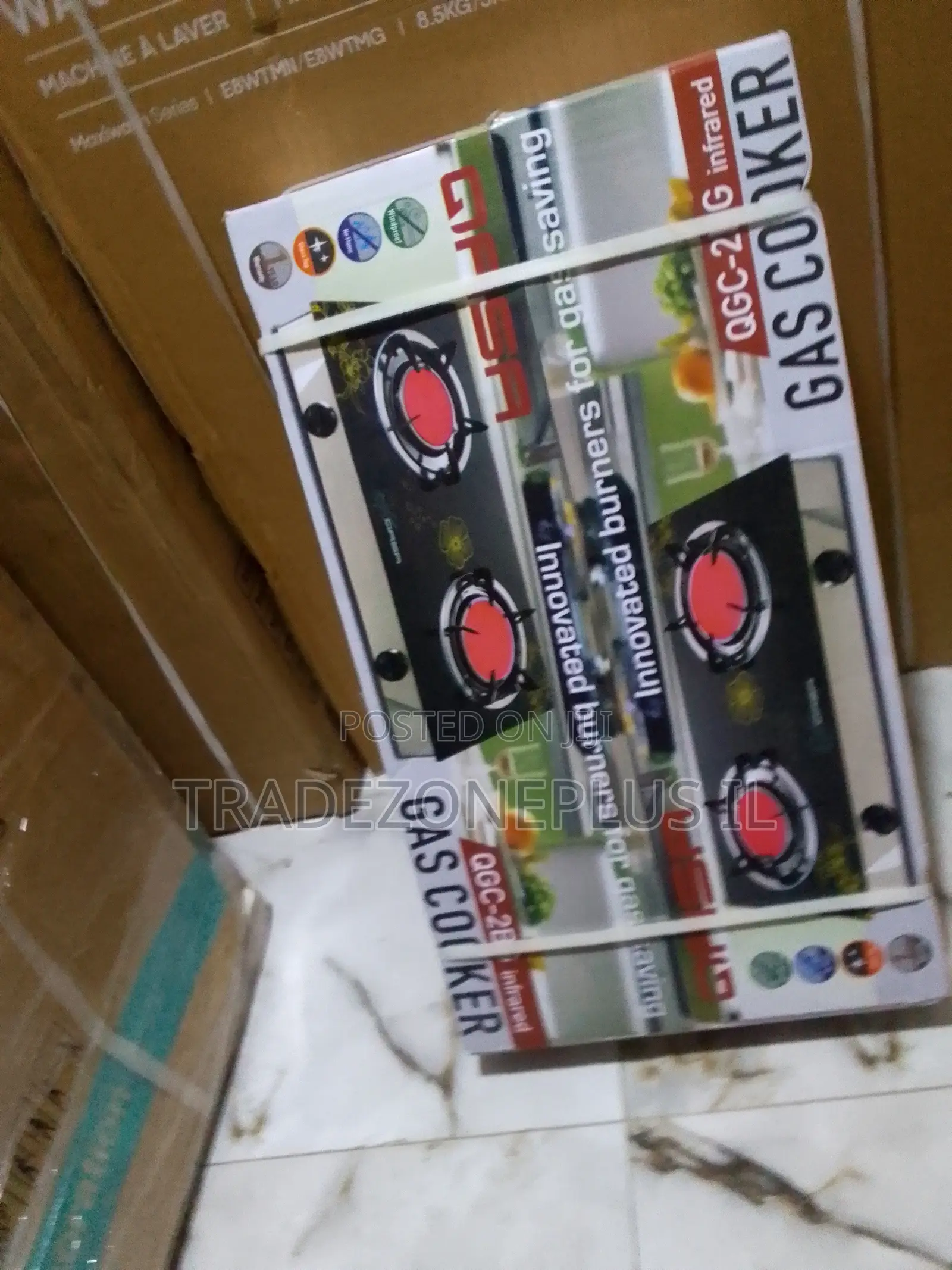 Qasa QGC-2BG Kitchen Gas Cooker for Easy Cooking