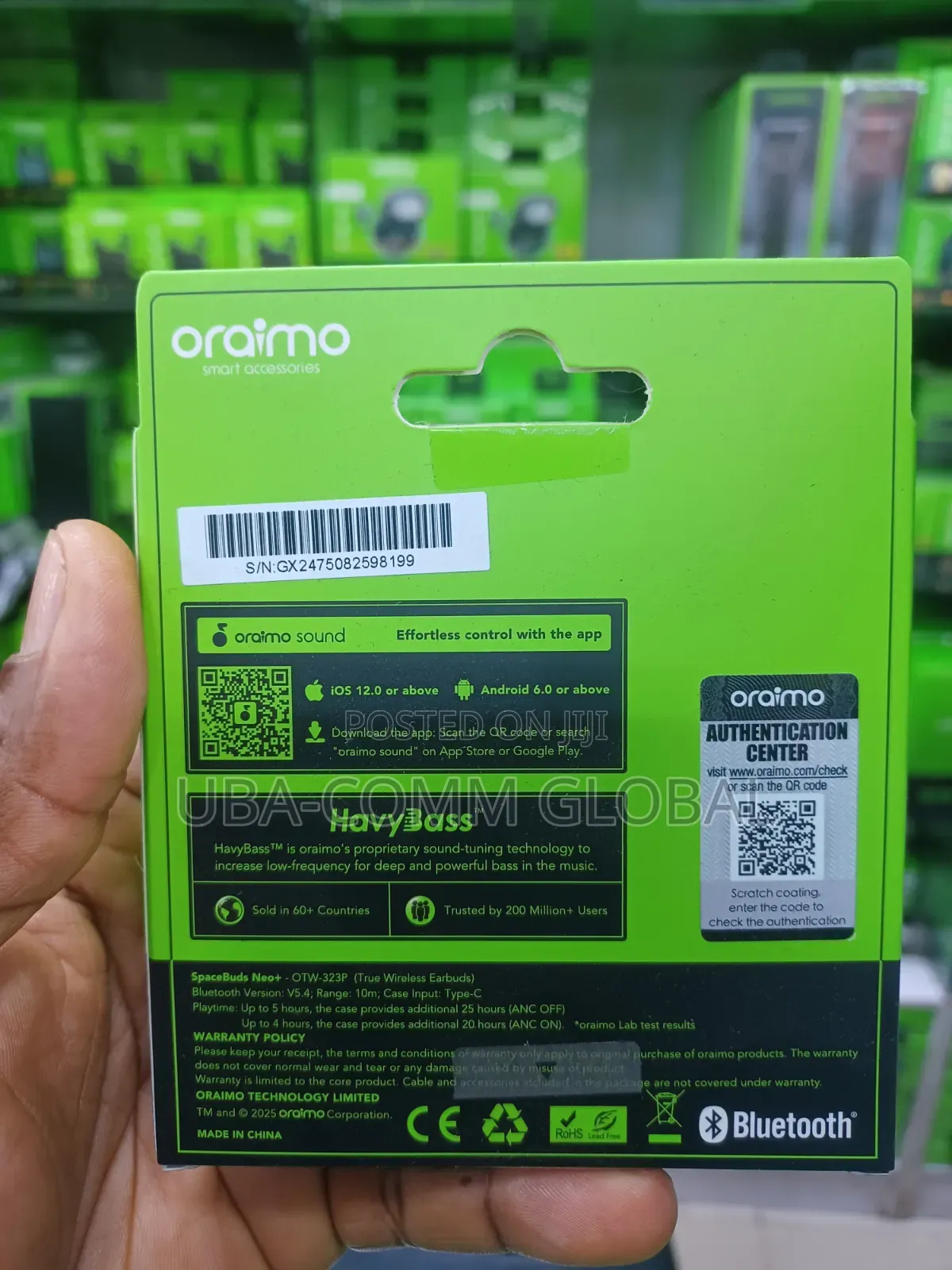 Oraimo Bluetooth AirPod SpaceBuds Neo+ | OTW-323P |