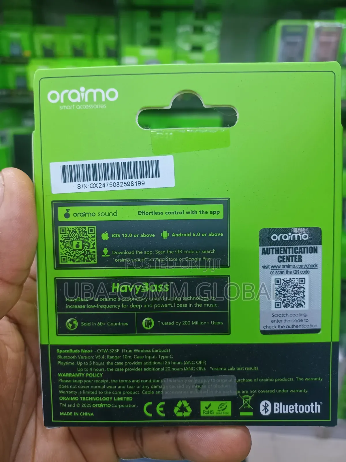 Oraimo Bluetooth AirPod SpaceBuds Neo+ | OTW-323P |