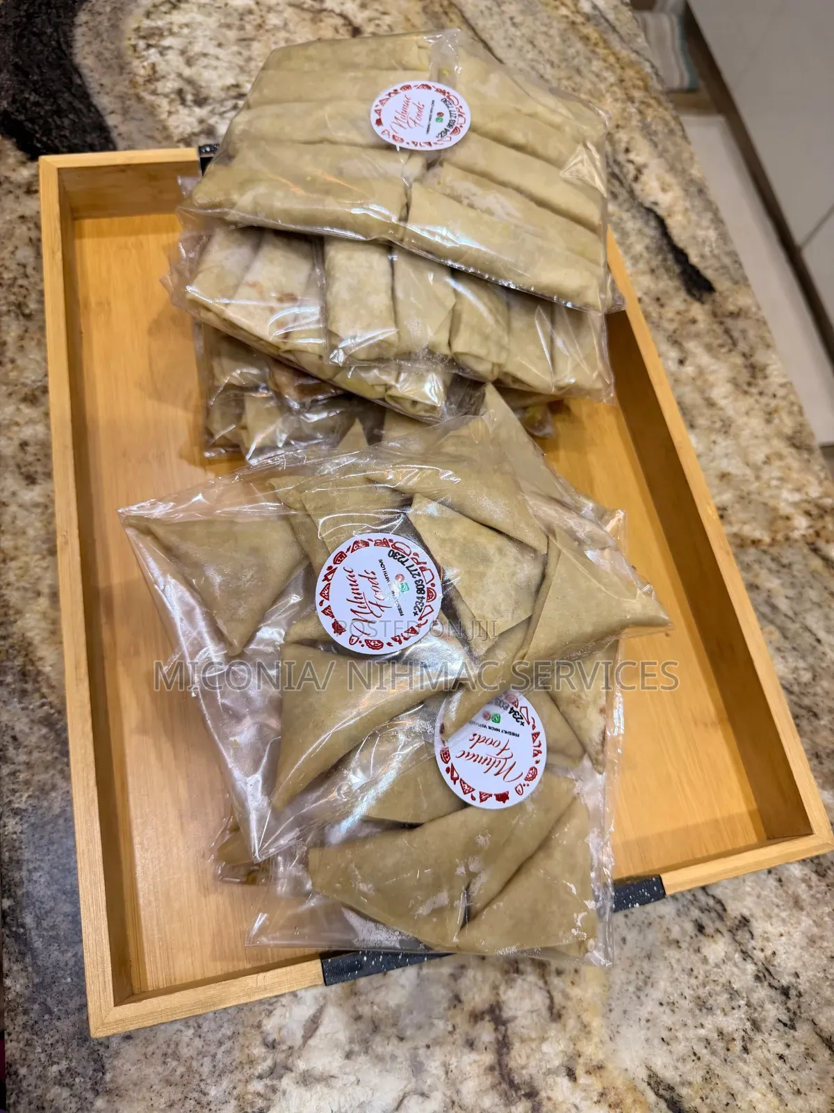 Ready to Fry Small Chops(Samosa and Spring Roll)