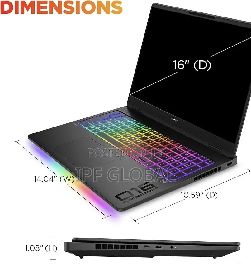 New Laptop HP Omen Max 16 32GB AMD Ryzen 9 SSD 1T