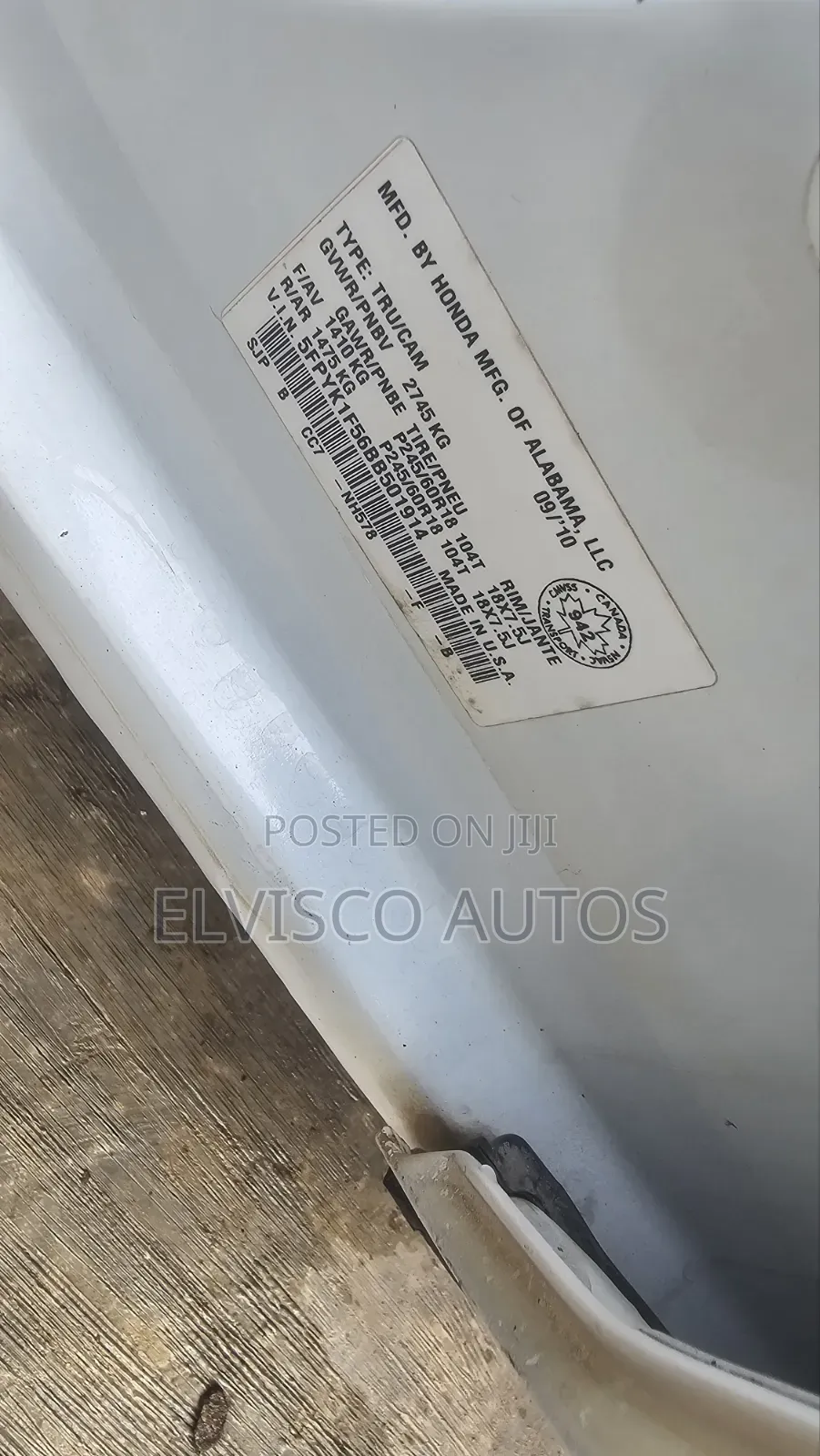 Honda Ridgeline 2011 White