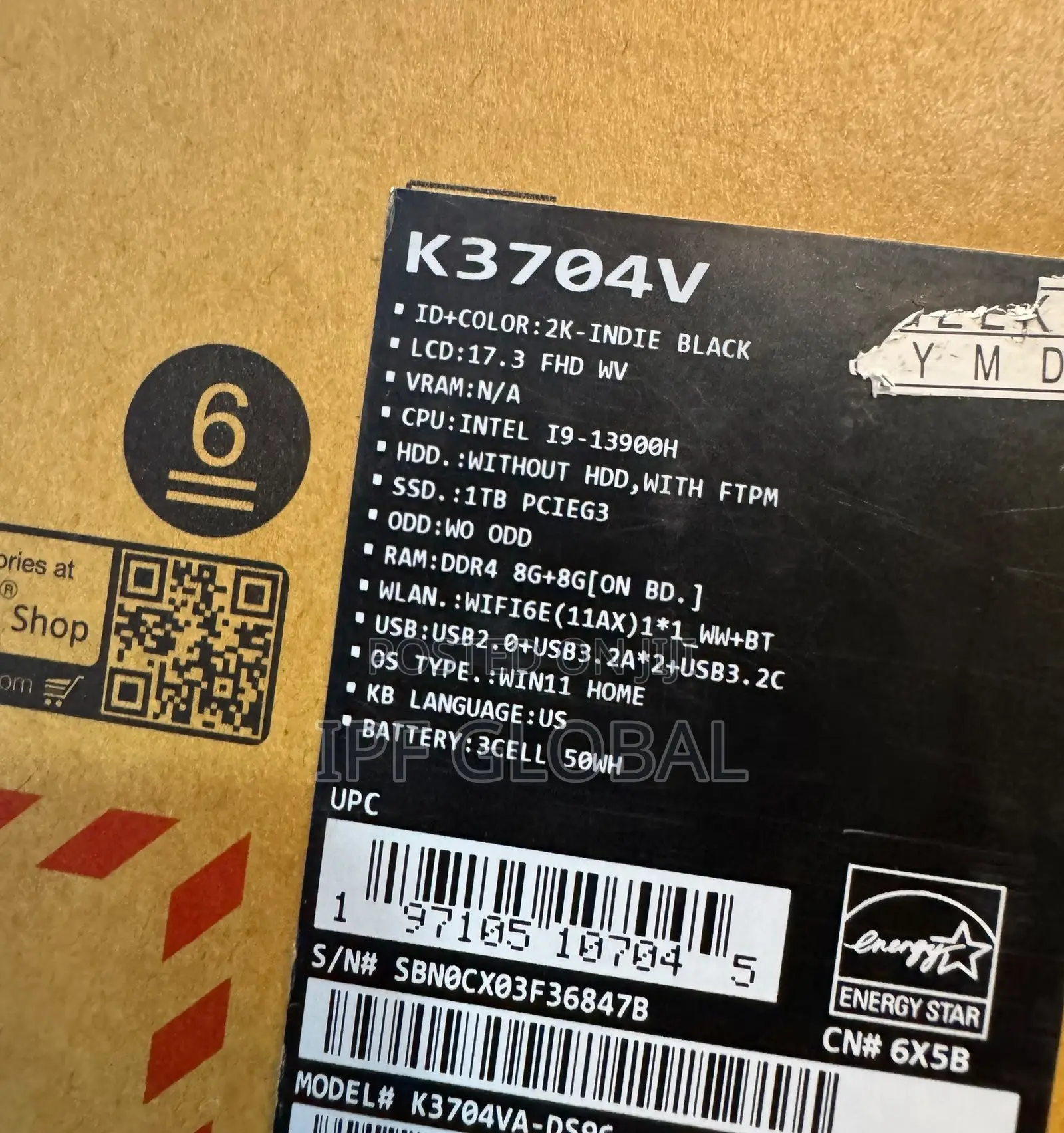 New Laptop Asus 16GB Intel Core i9 SSD 1T
