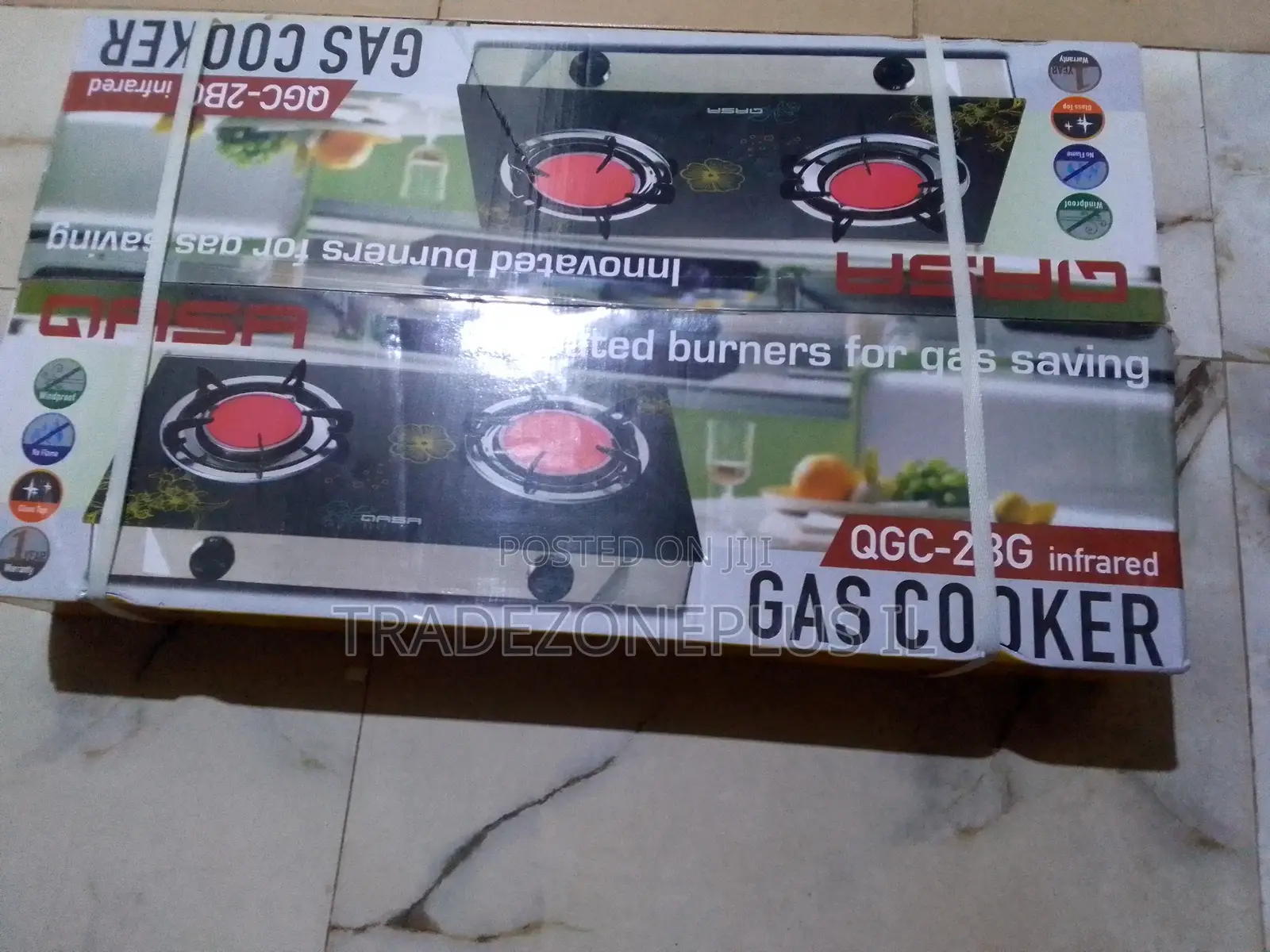 Shop the Qasa QGC-2BG Two Burner Kitchen Stove