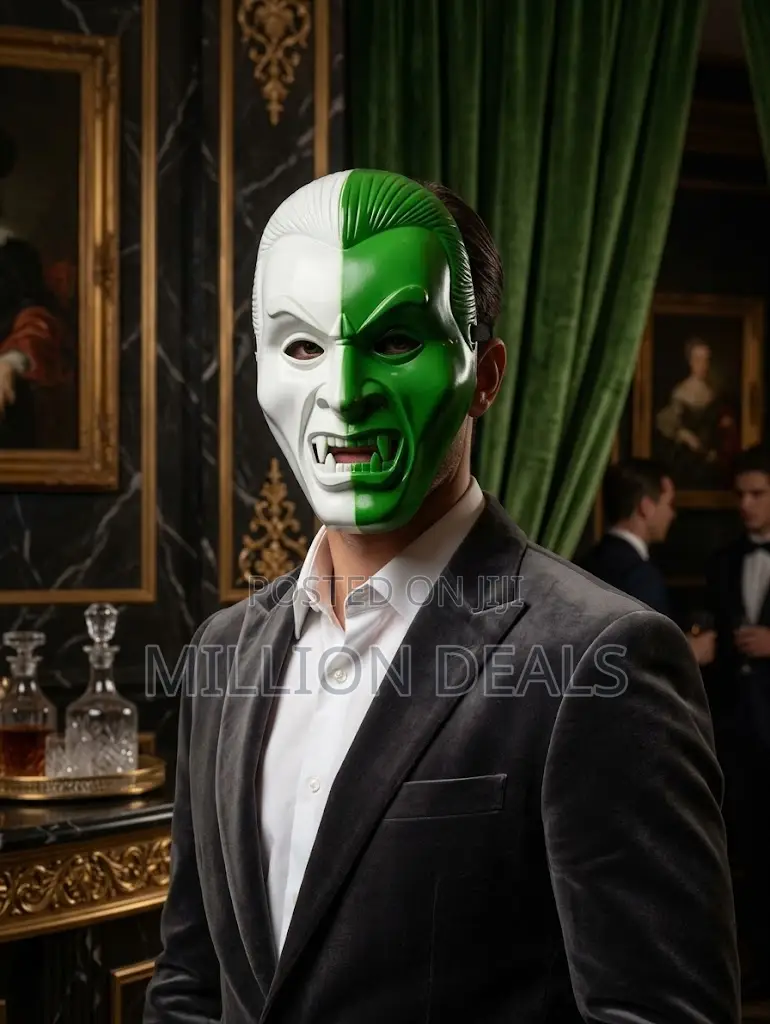 Classic Halloween Two-Tone Monster Party Face Mask