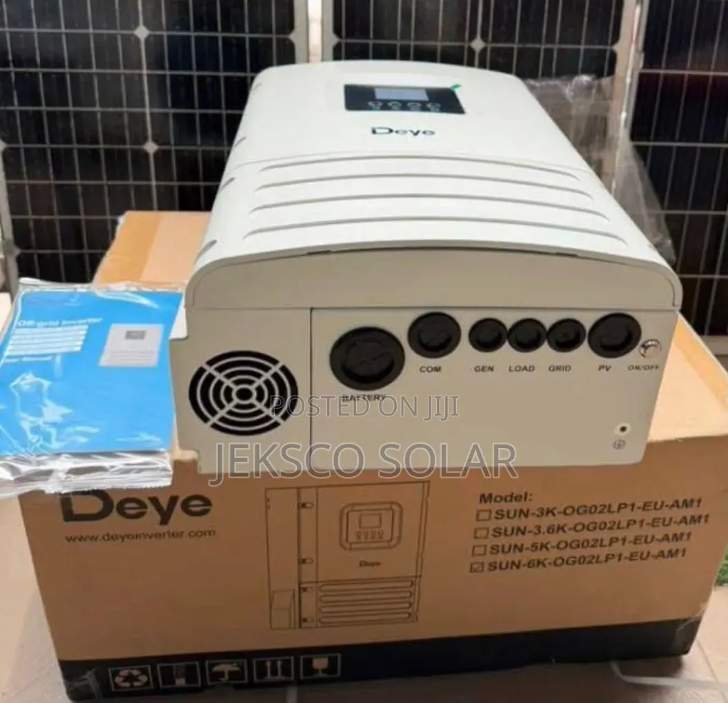 Deye 6.2kva Hybrid Inverter, 48v, Wifi Connectivity