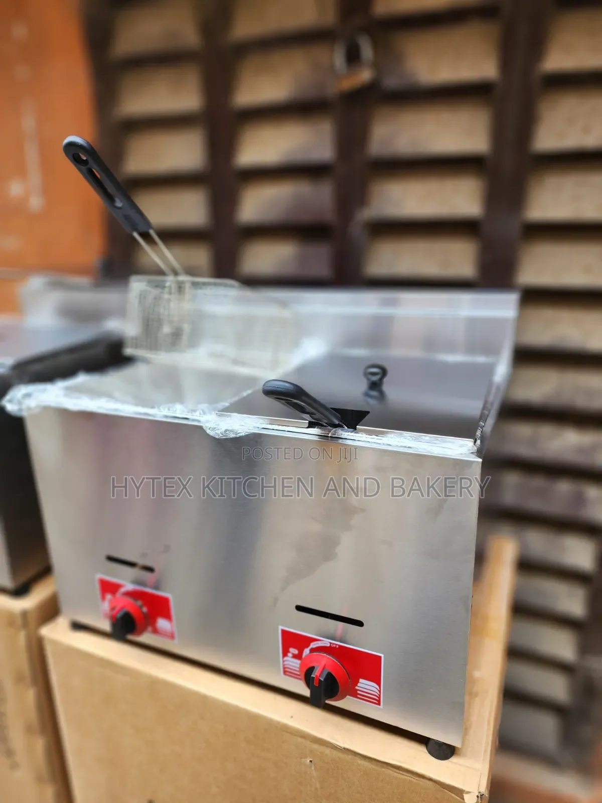 Double Basket Gas Deep Fryer