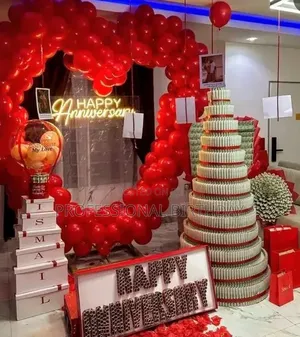 Happy Anniversary Surprise Package With Decorations