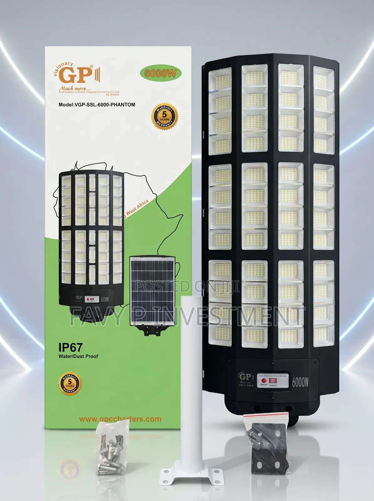 GP 6000W Solar Street Light VGP-SSL-6000-PHANTOM