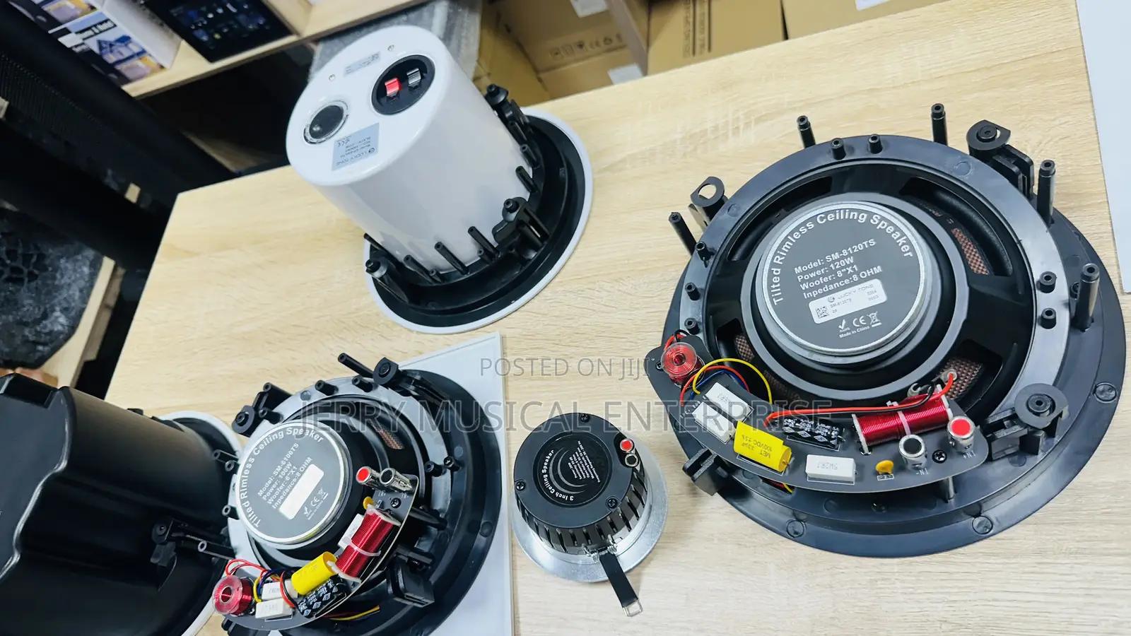 120w Ceiling Speakers With Woofer and Twitter