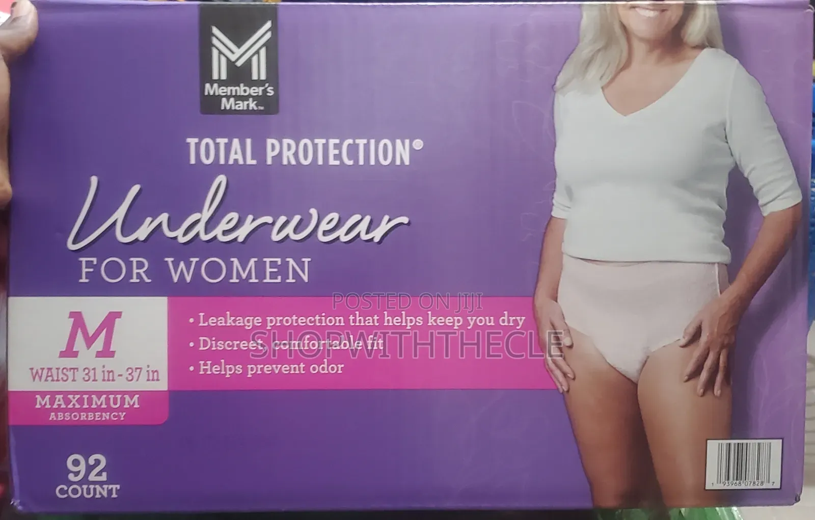 Members Mark Women Incontinence Underwear (Diaper/Pad) 92