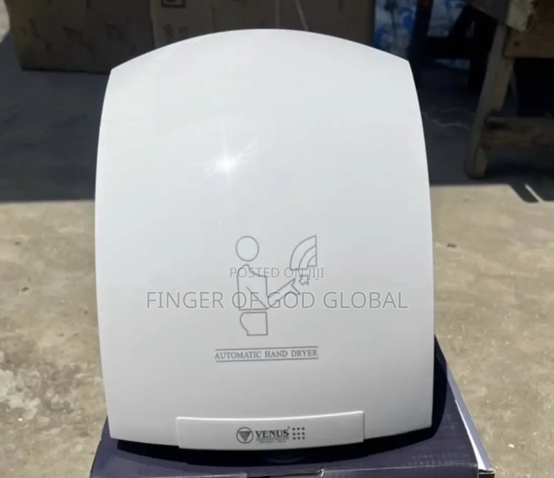 Wall-Mounted Automatic Industrial Hand Dryer – Black and White
