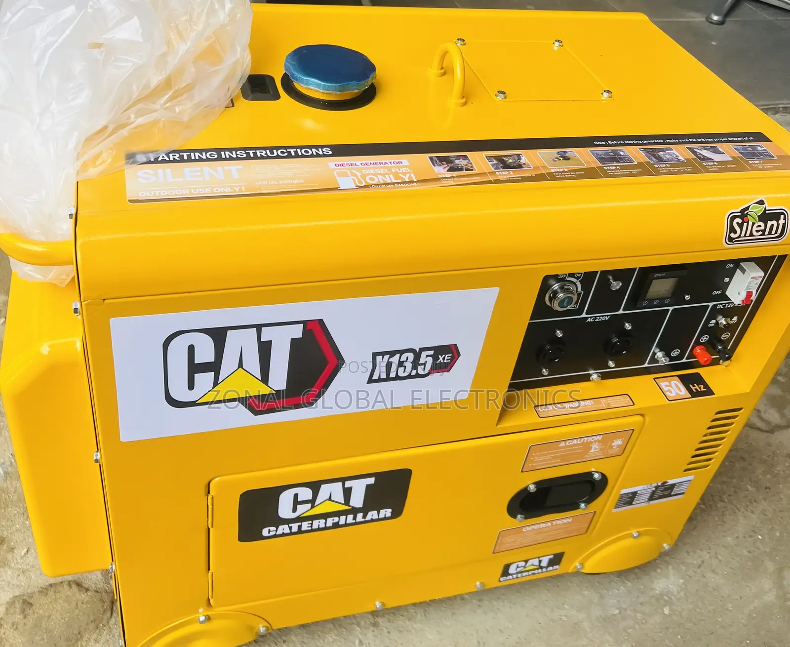 CAT X13.5 XE Soundproof Generator 13kva
