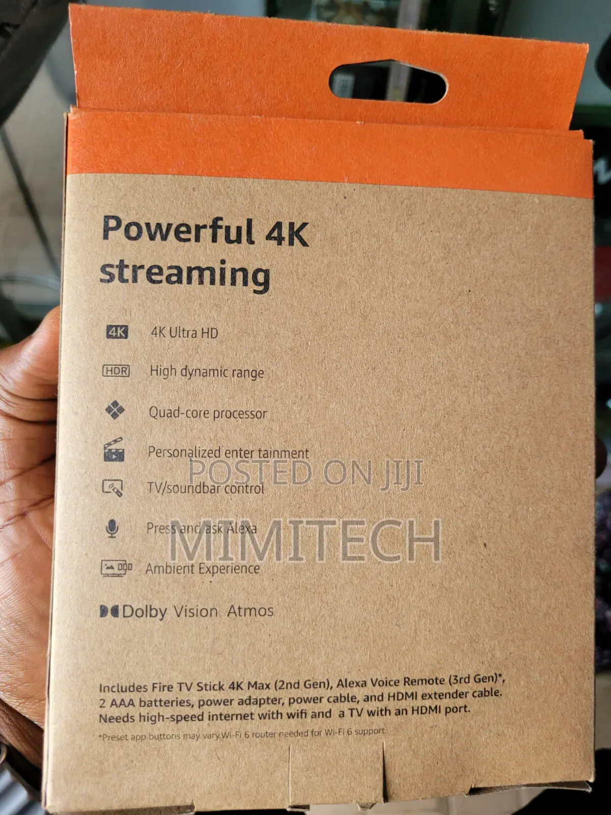 Amazon Fire TV Stick 4K MAX 16GB WiFi 6 With Alexa Voice Remote