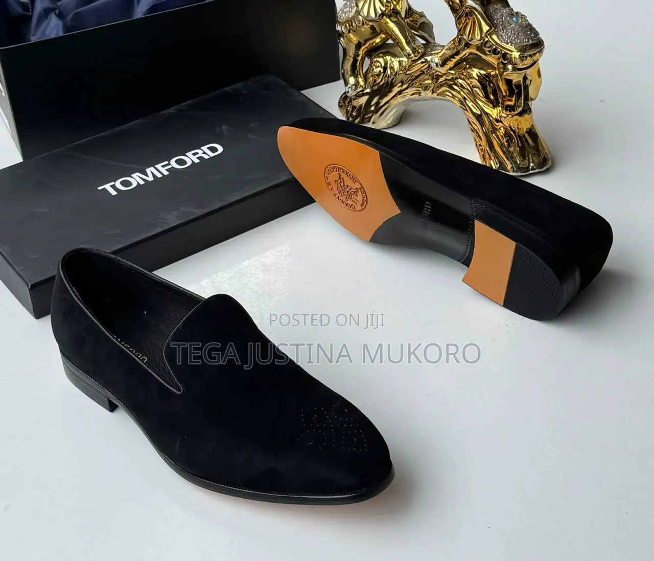 Luxury Tom Ford Men's Suede Flat Shoes