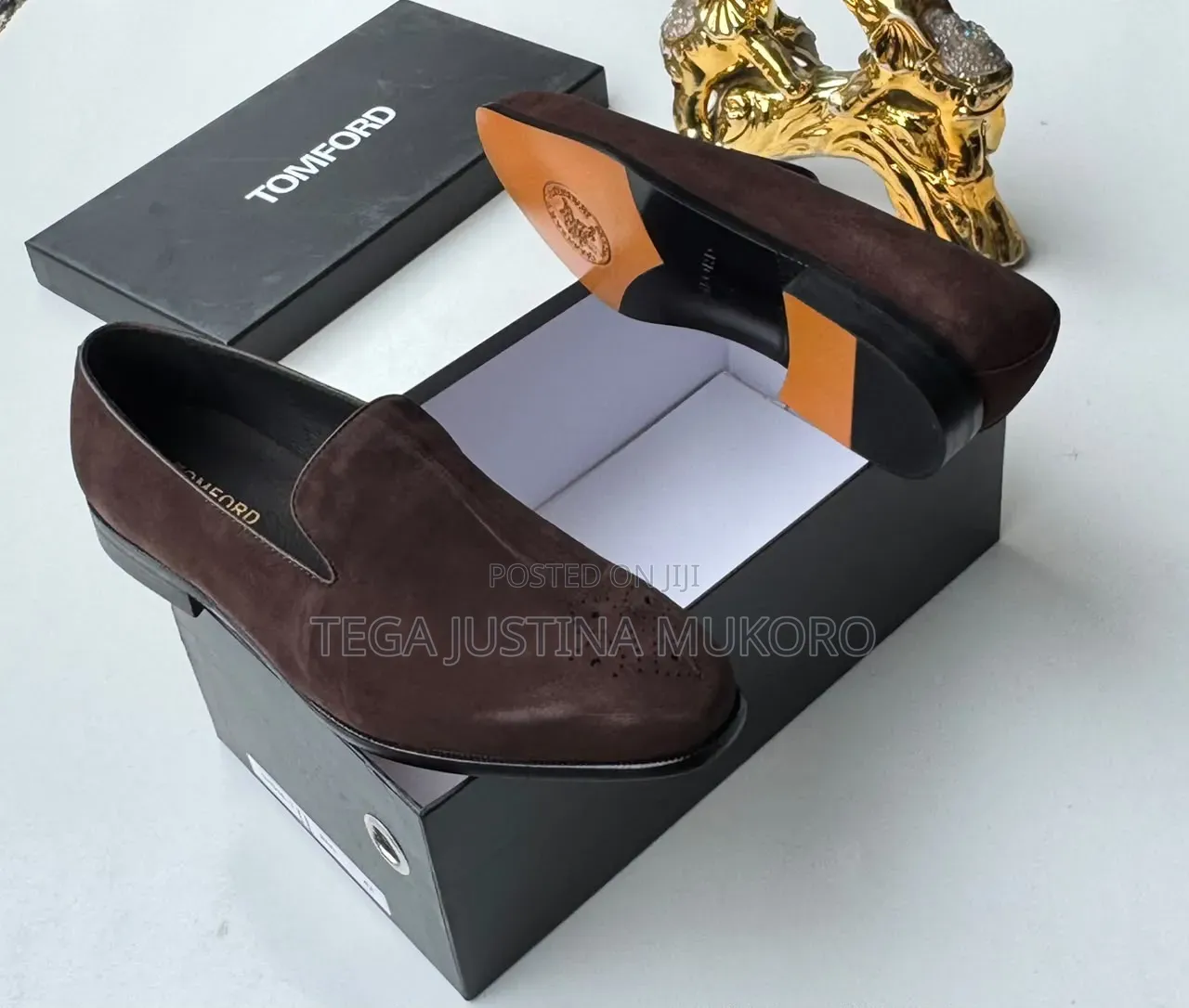 Luxury Tom Ford Men's Suede Flat Shoes