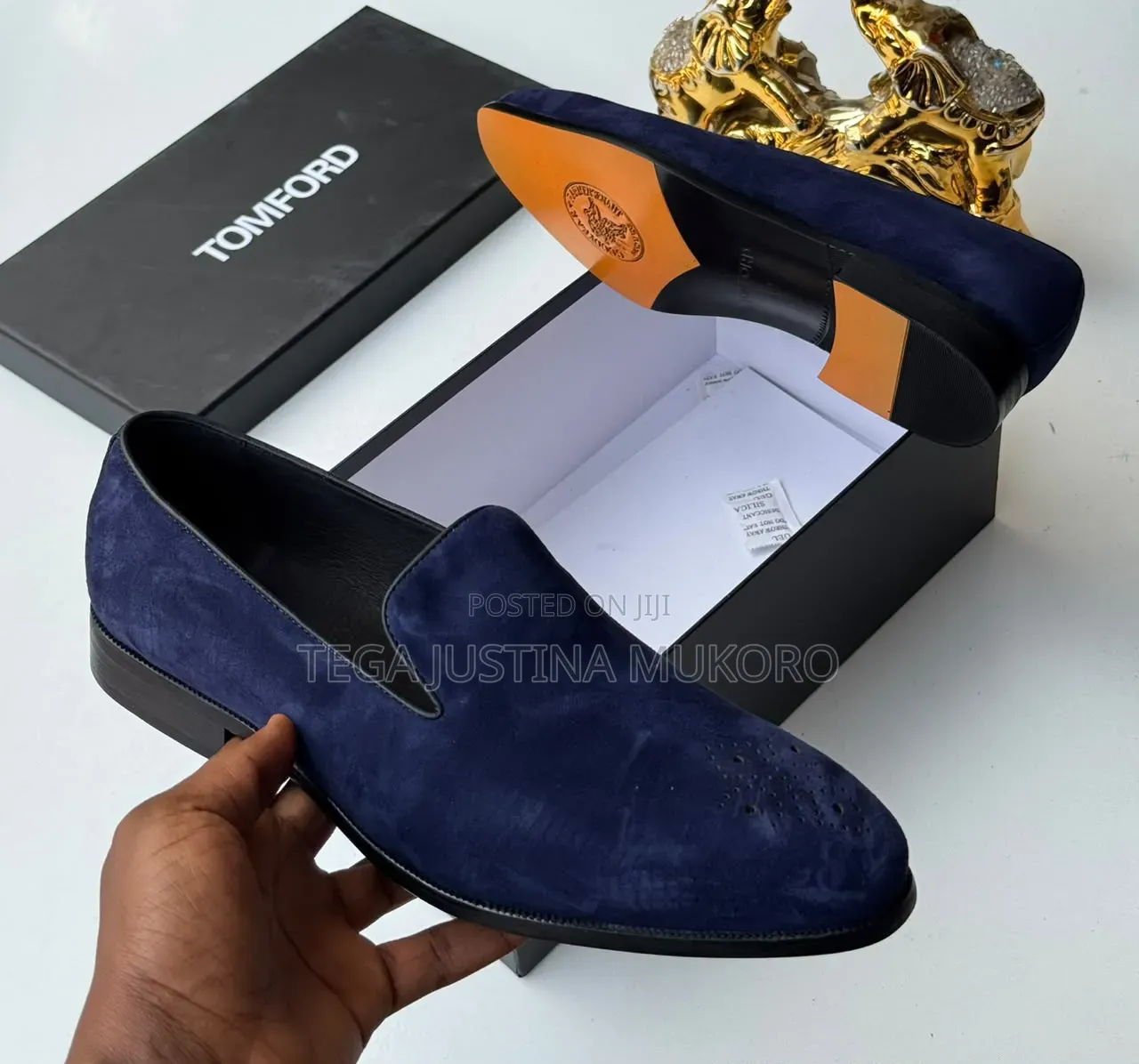 Luxury Tom Ford Men's Suede Flat Shoes