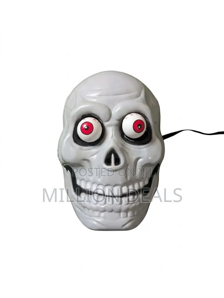 Crazy Googly-Eye Skeleton Horror Party Face Mask