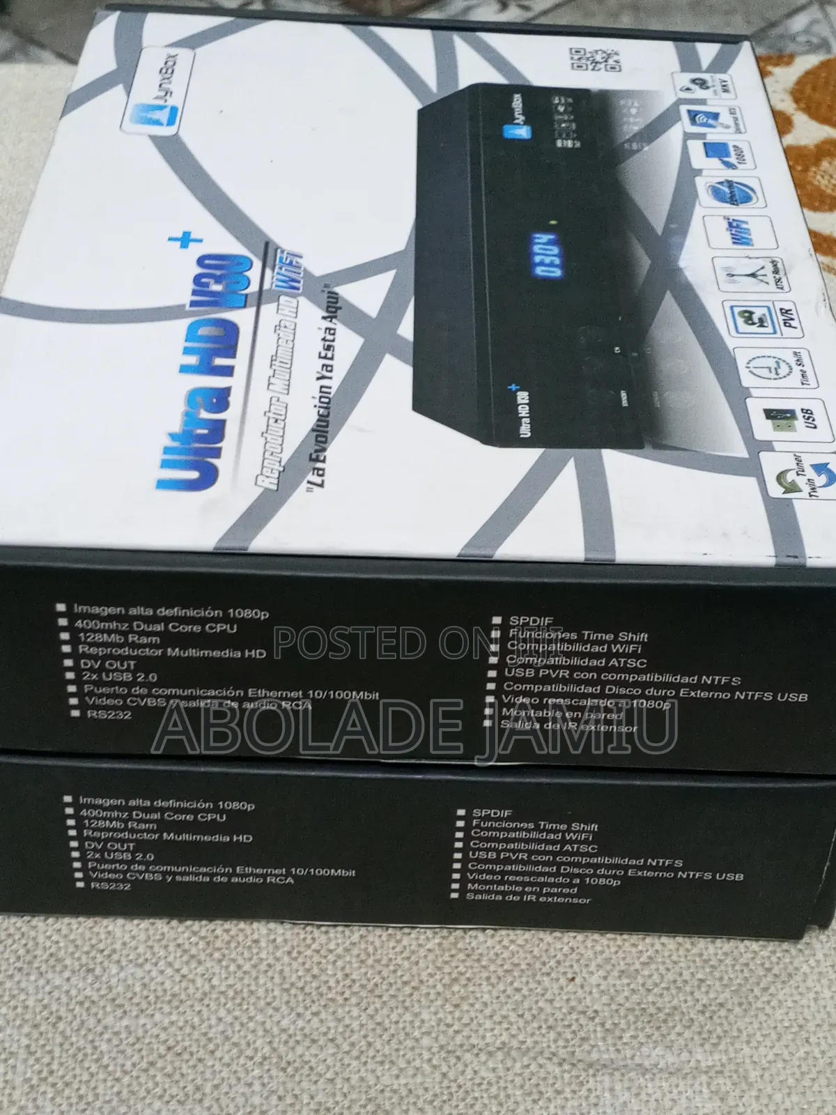 JynxBox Ultra HD V30+ Multimedia WiFi Player
