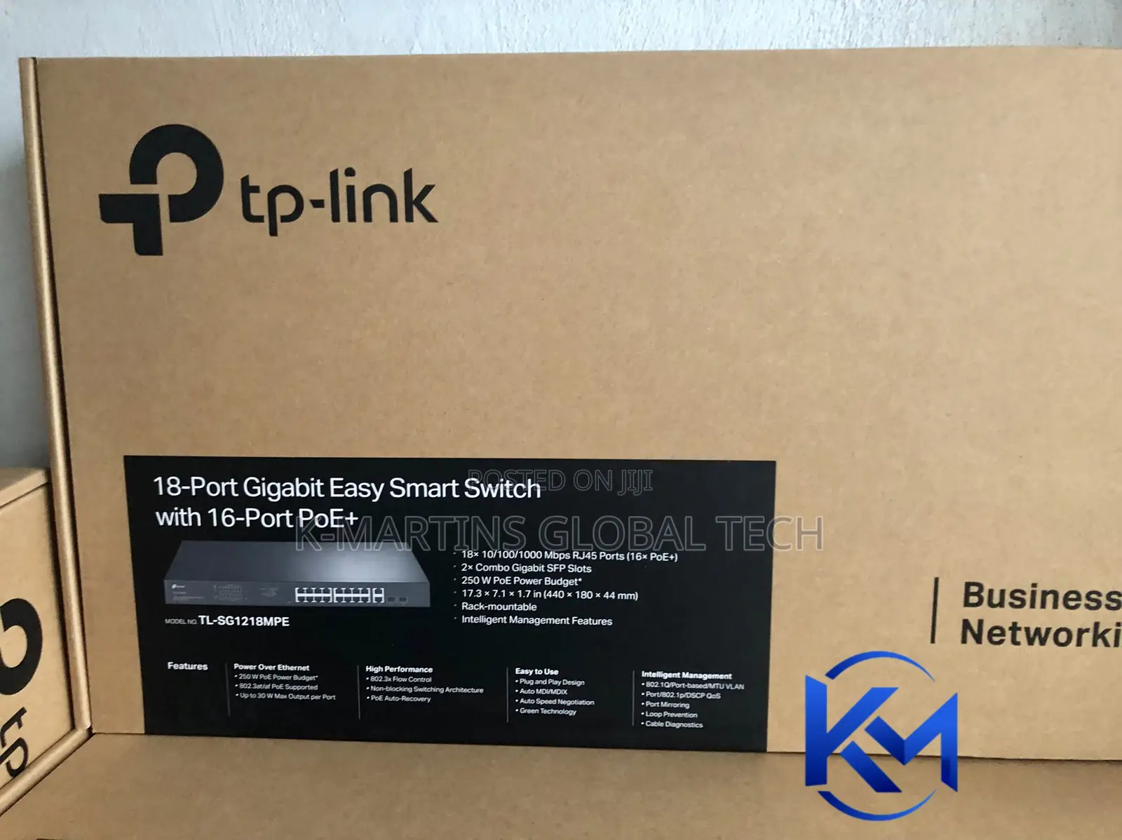 TP-Link TL-SG1218MPE 18 Port Gigabit 16 Port PoE+ Managed Switch
