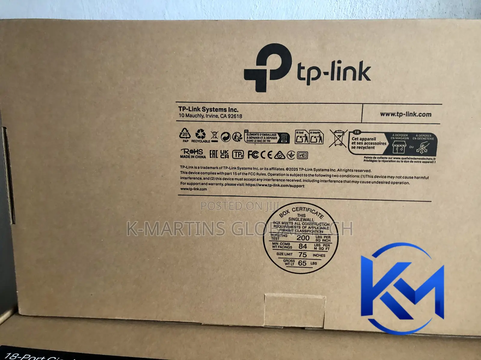 TP-Link TL-SG1218MPE 18 Port Gigabit 16 Port PoE+ Managed Switch