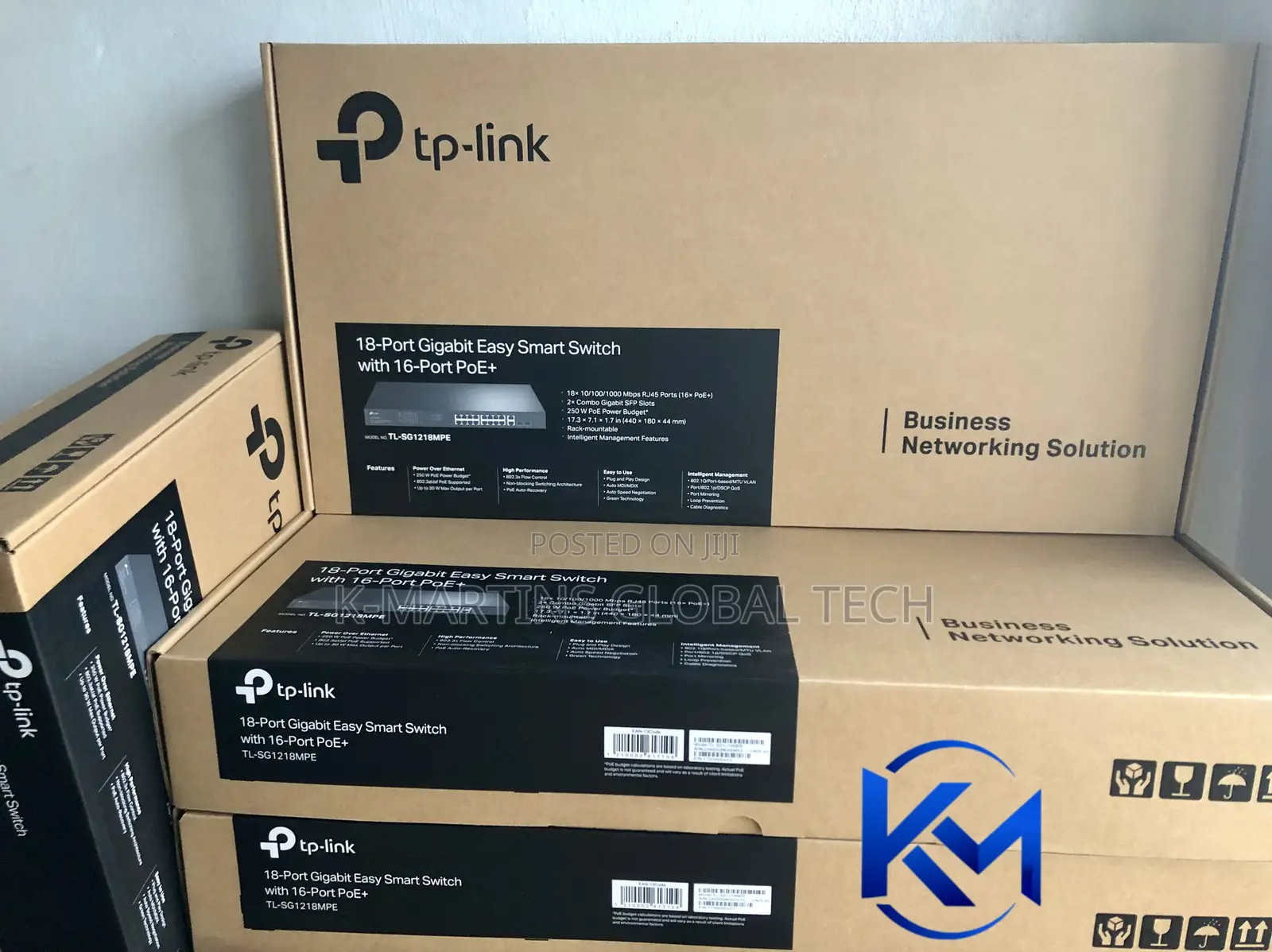 TP-Link TL-SG1218MPE 18 Port Gigabit 16 Port PoE+ Managed Switch