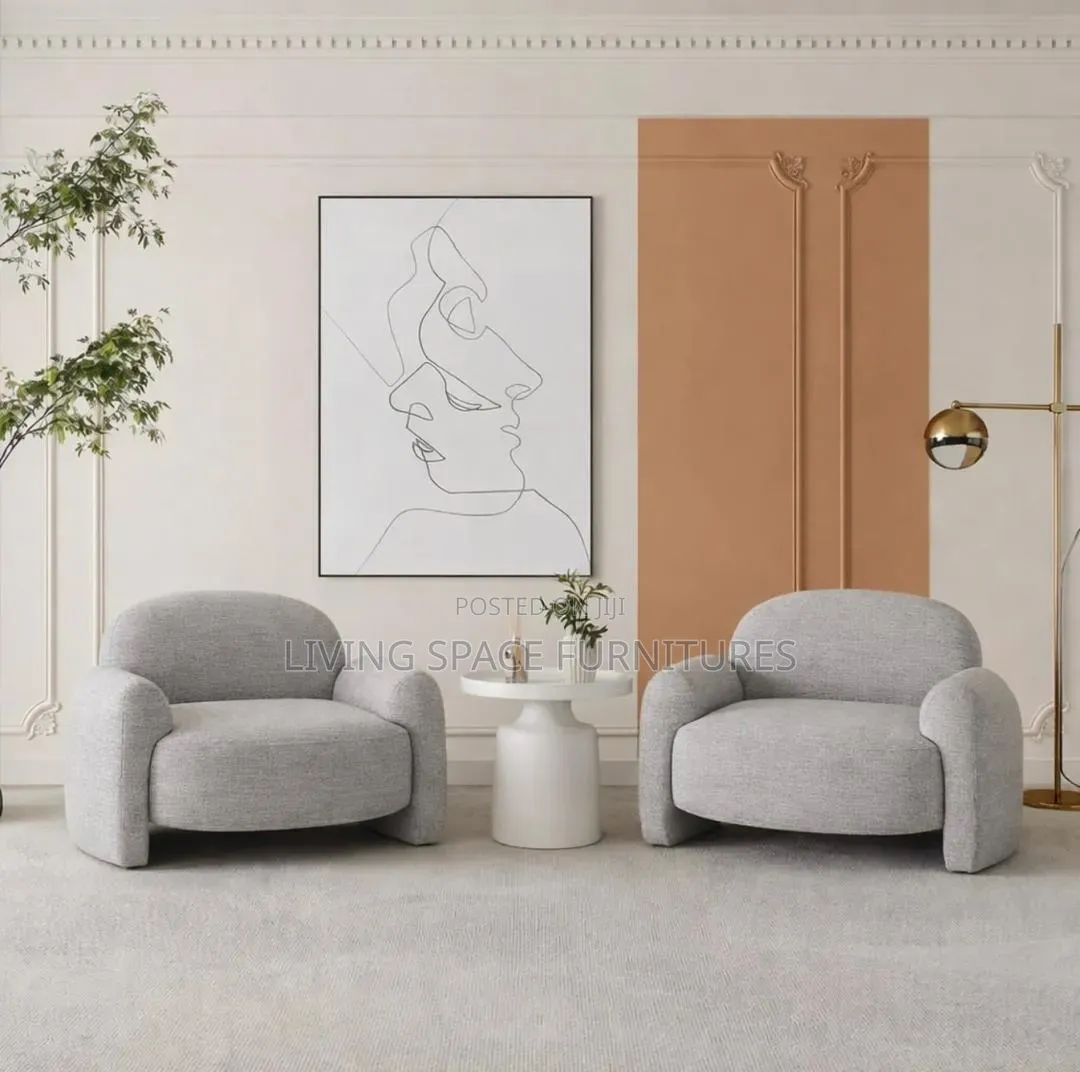 Contemporary Me and You Accent Chairs
