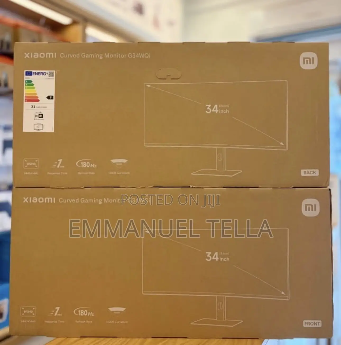 New Xoami 34 Inch Curved Monitor