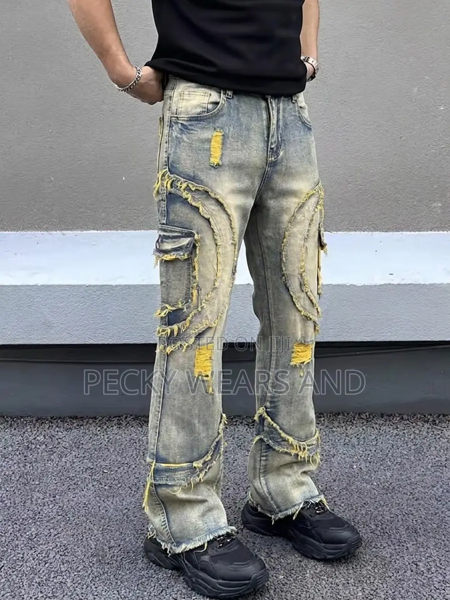 Men Trendy Denim Trouser