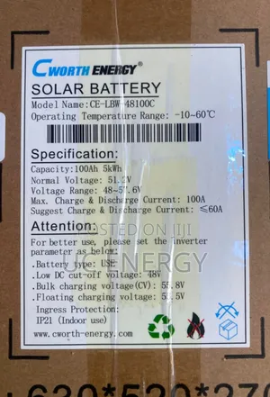5kwh Cworth Energy 48v