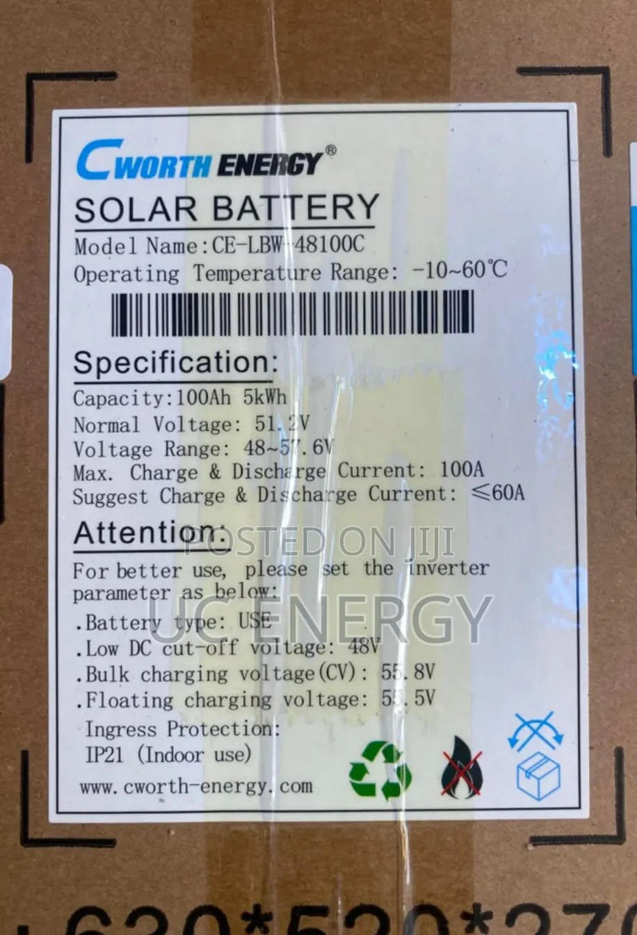 5kwh Cworth Energy 48v