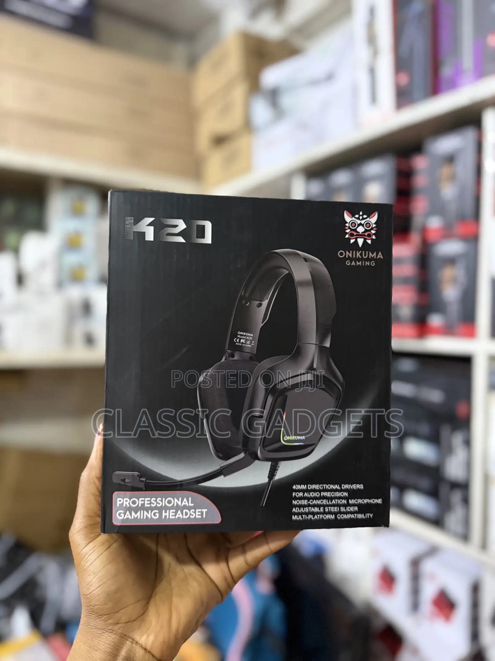 Onikuma K20 Professional Gaming Headset With Noise Cancellation Mic