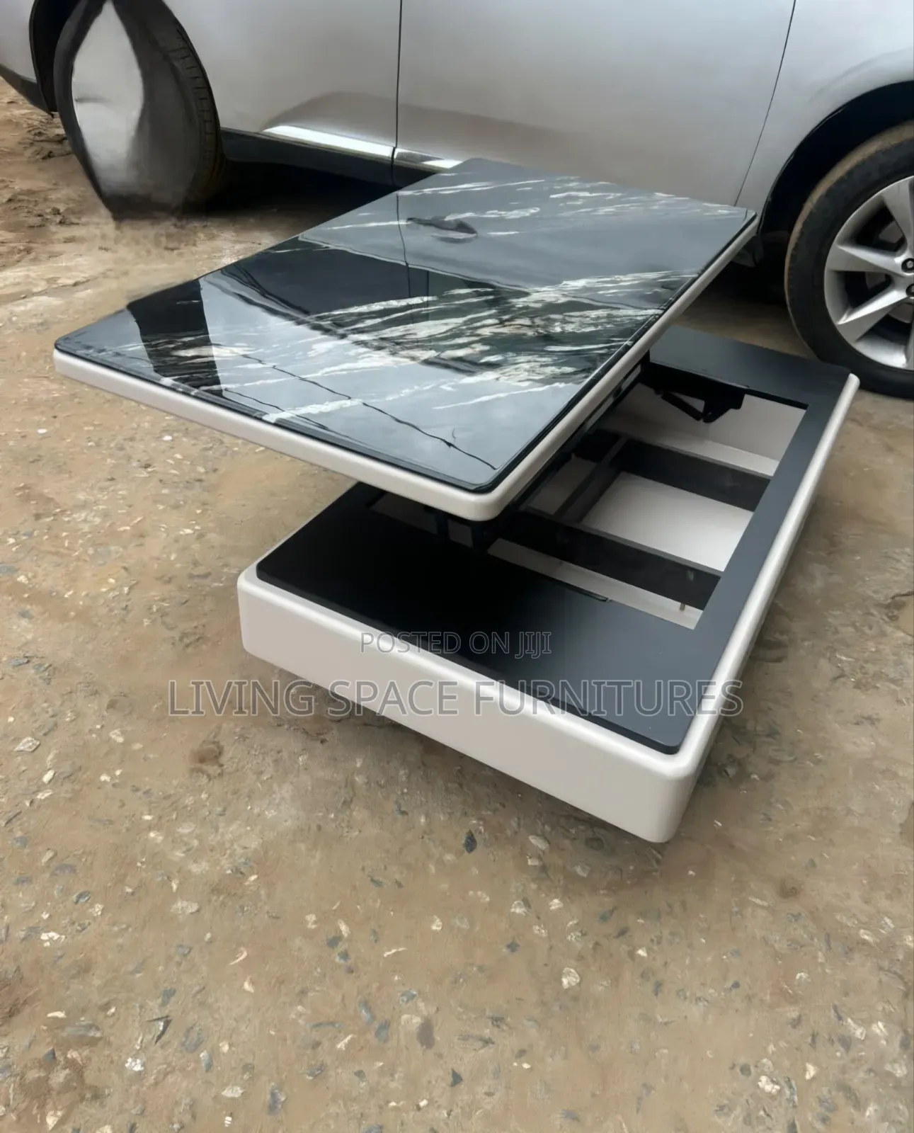 Luxury Marble Lift-Top Center Table
