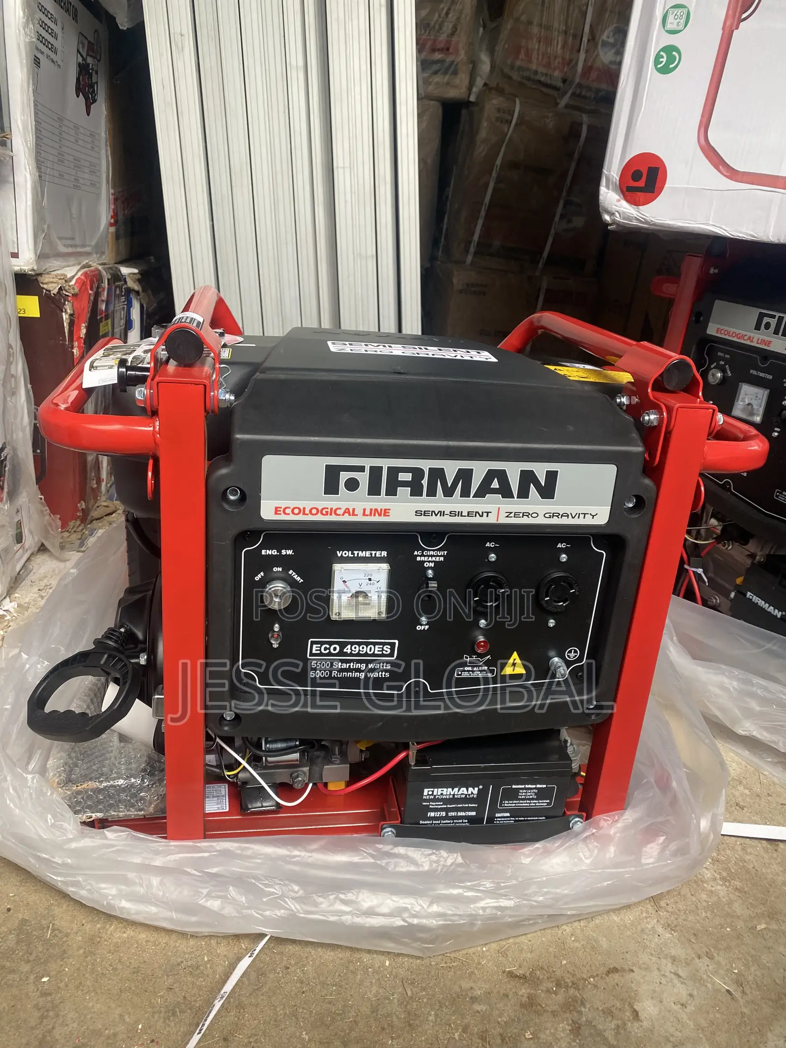 SUMEC FIRMAN 5.5KVA Key Starter Generator With Tyres