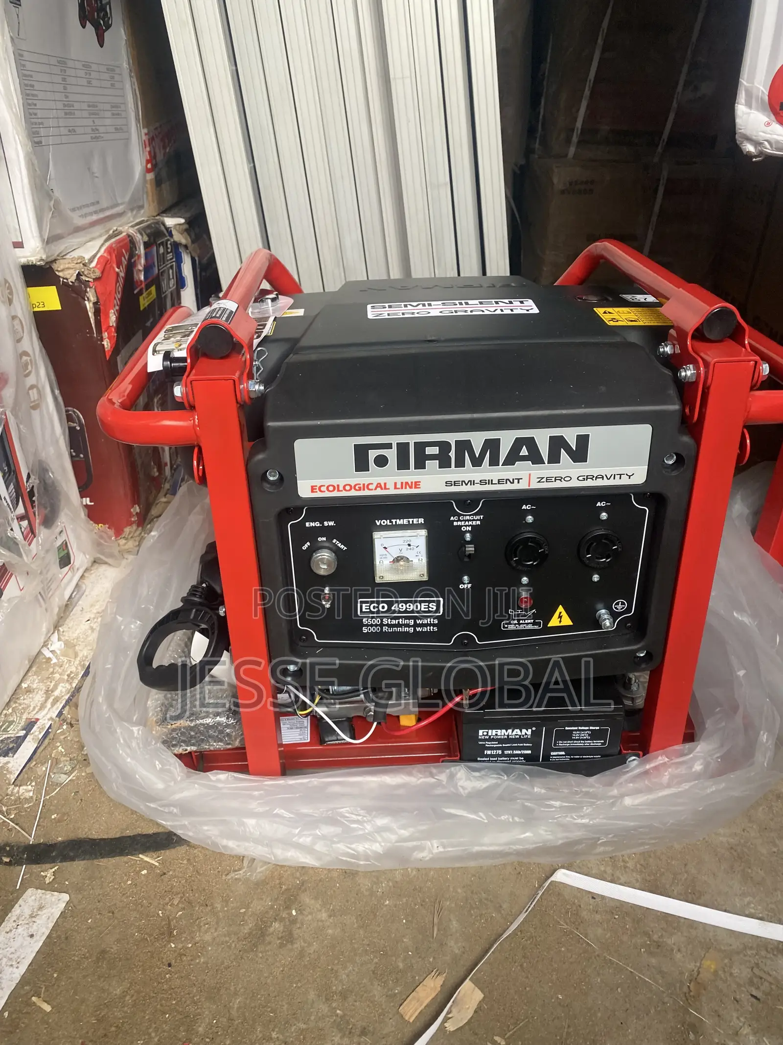 FIRMAN Semi-Silent 5.5KVA Generator With Tyres