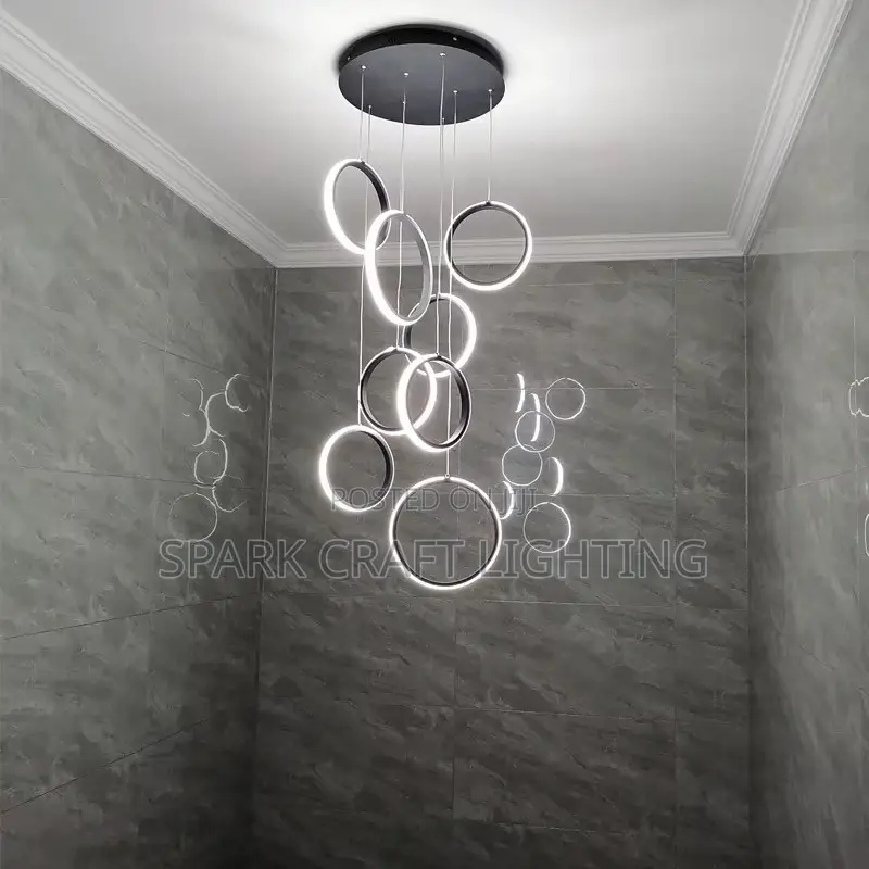 New Modern Drop Light-Multiple Rings