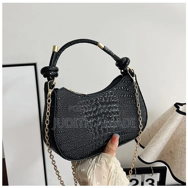 Small Ladies Knot Handle Party Bag With Chain Strap | Port Harcourt