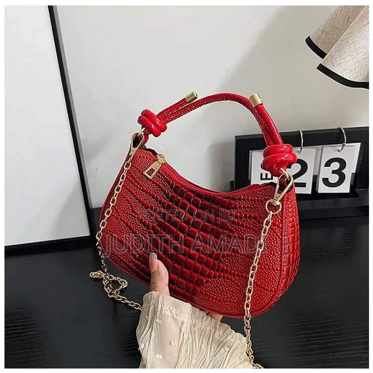 Small Ladies Knot Handle Party Bag With Chain Strap | Port Harcourt