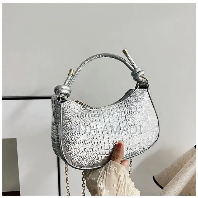 Small Ladies Knot Handle Party Bag With Chain Strap | Port Harcourt