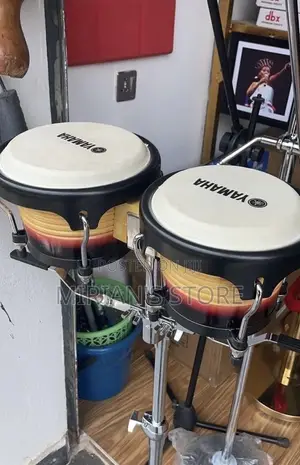 Yamaha Bongo Drums With Heavy-Duty Stand