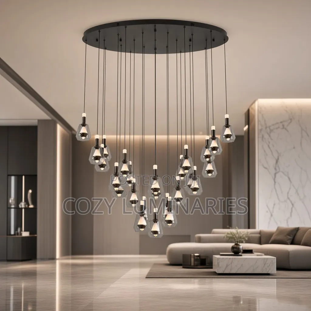 25-Head Modern LED Pendant Chandelier