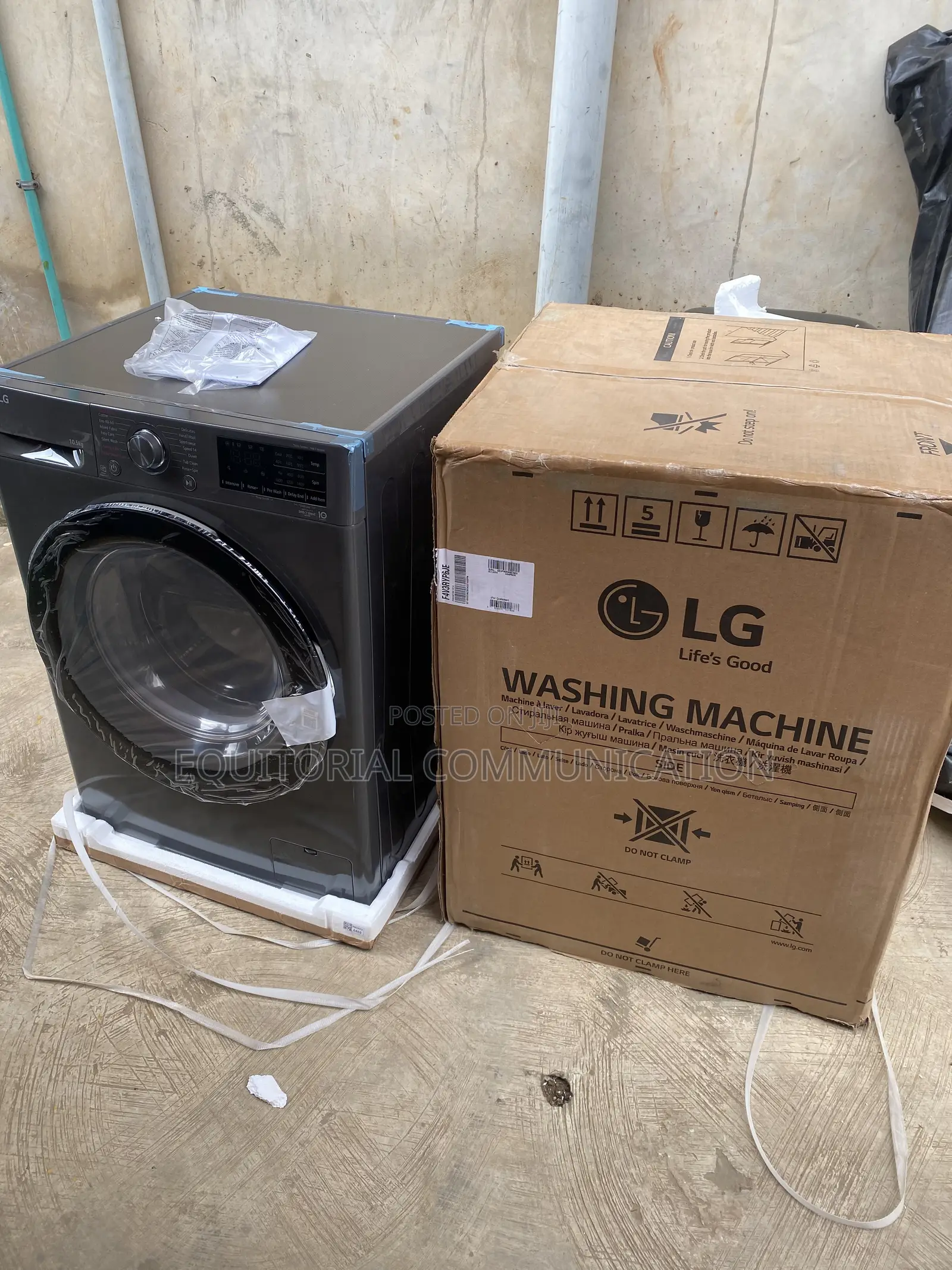 LG 10.5KG Front-Load Washer Model F4V3RYP6JE